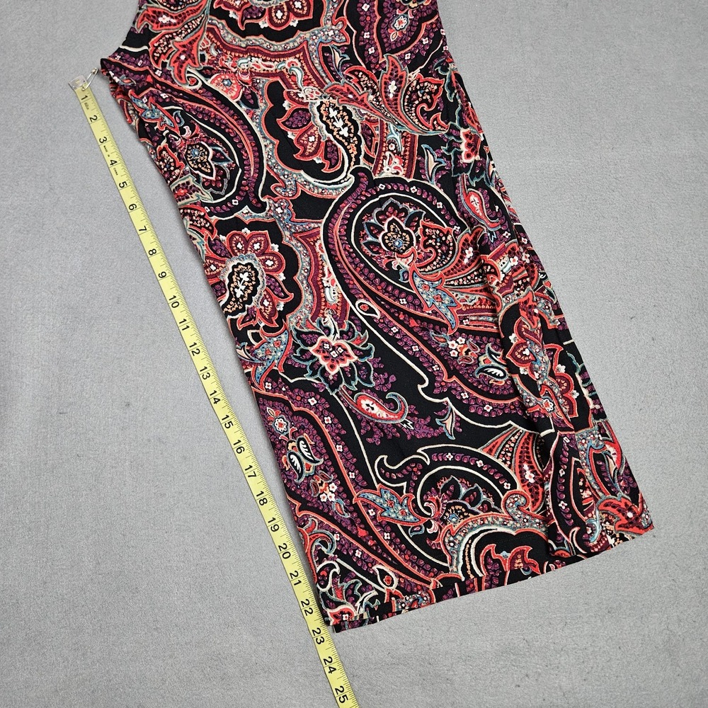 J. Jill Pants Size M‎ Paisley Capris Crop Wide Leg Boho Pull on Rayon Flowy - Picture 4 of 9